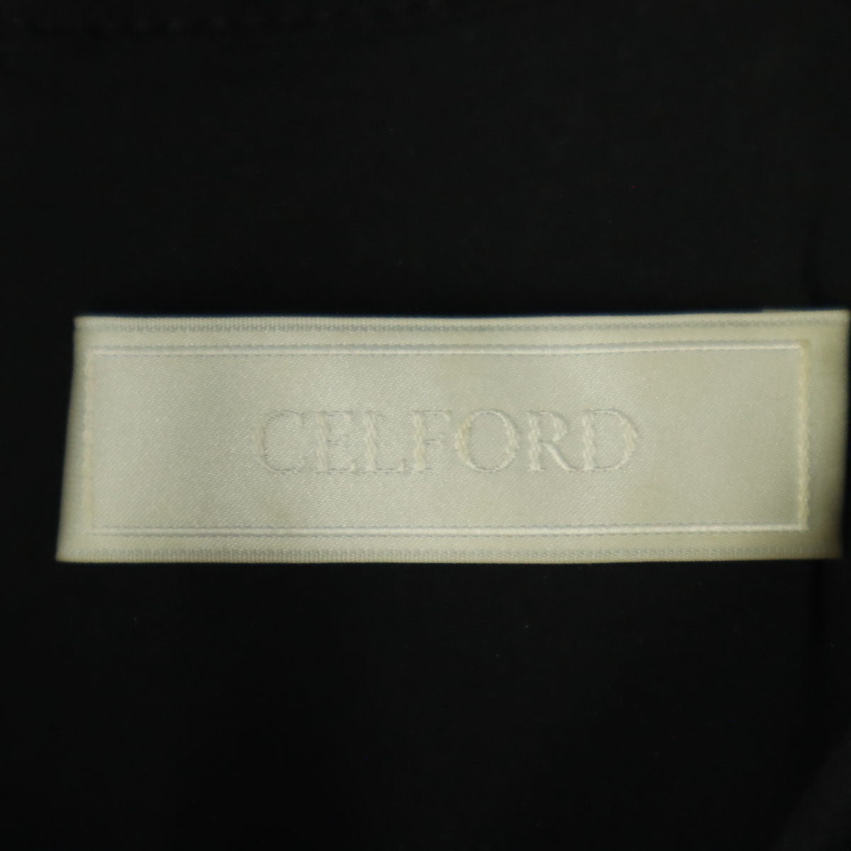 CELFORD セルフォード 半袖 バルーン袖 ロングワンピース 38 ブラック レディース