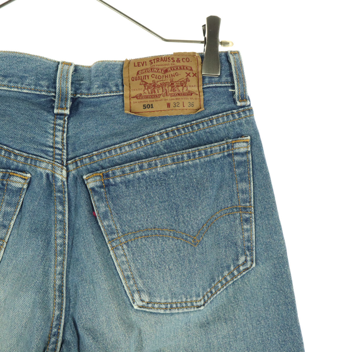 Levi's リーバイス 90s アメリカ製 オールド ストレートデニムパンツ w32 ブルー メンズ