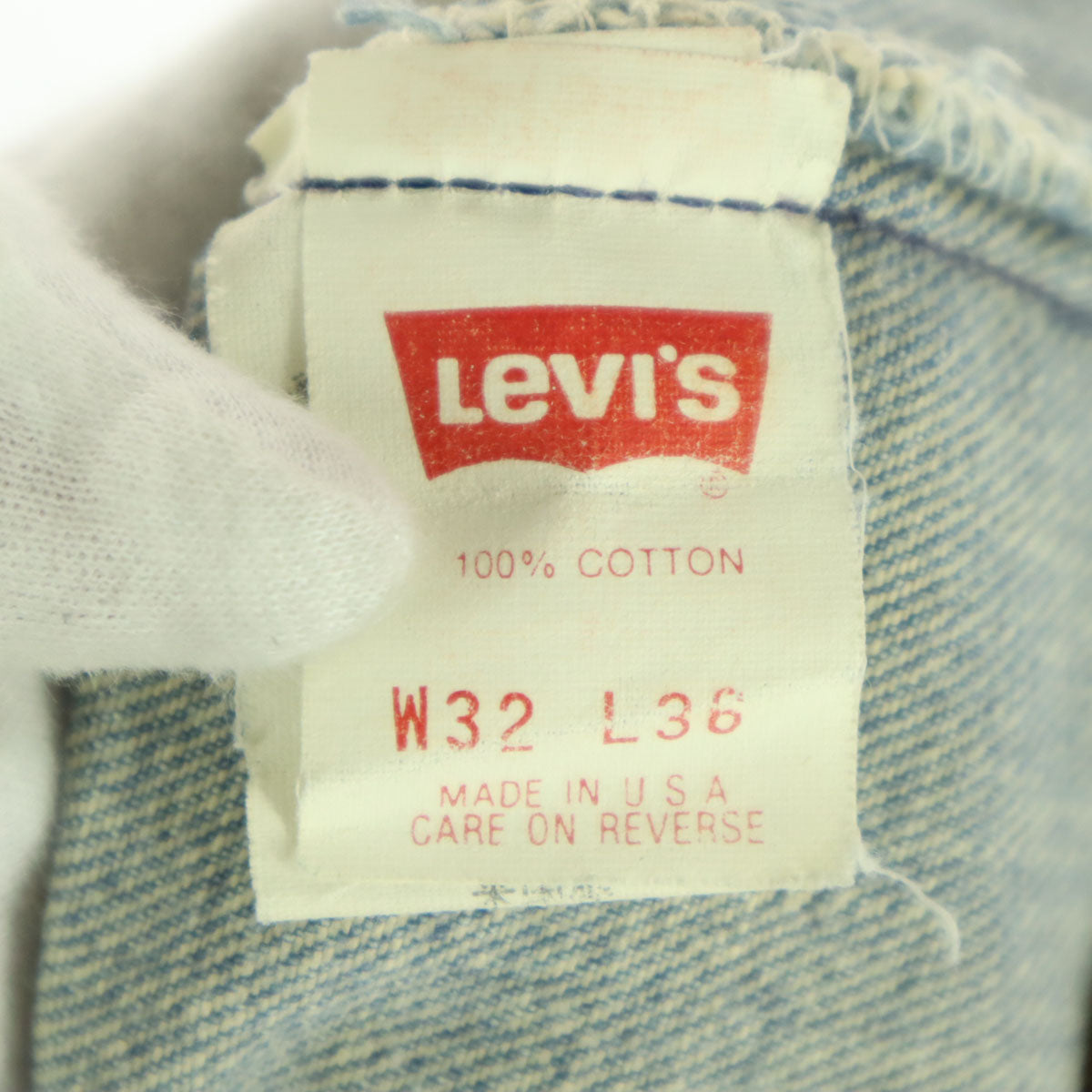 Levi's リーバイス 90s アメリカ製 オールド ストレートデニムパンツ w32 ブルー メンズ