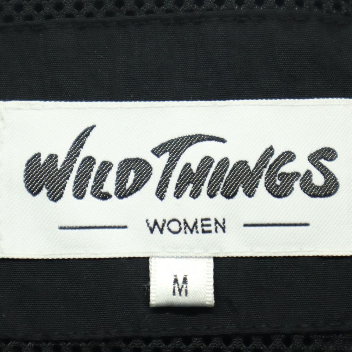 美品 WILDTHINGS ワイルドシングス 長袖 裾、ウエスト調整紐付き マウンテンパーカー M ブラック レディース