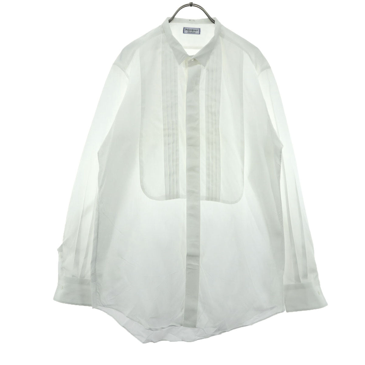 YVES SAINT LAURENT イヴサンローラン 90s オールド 長袖 コットンシャツ 40-84 ホワイト メンズ