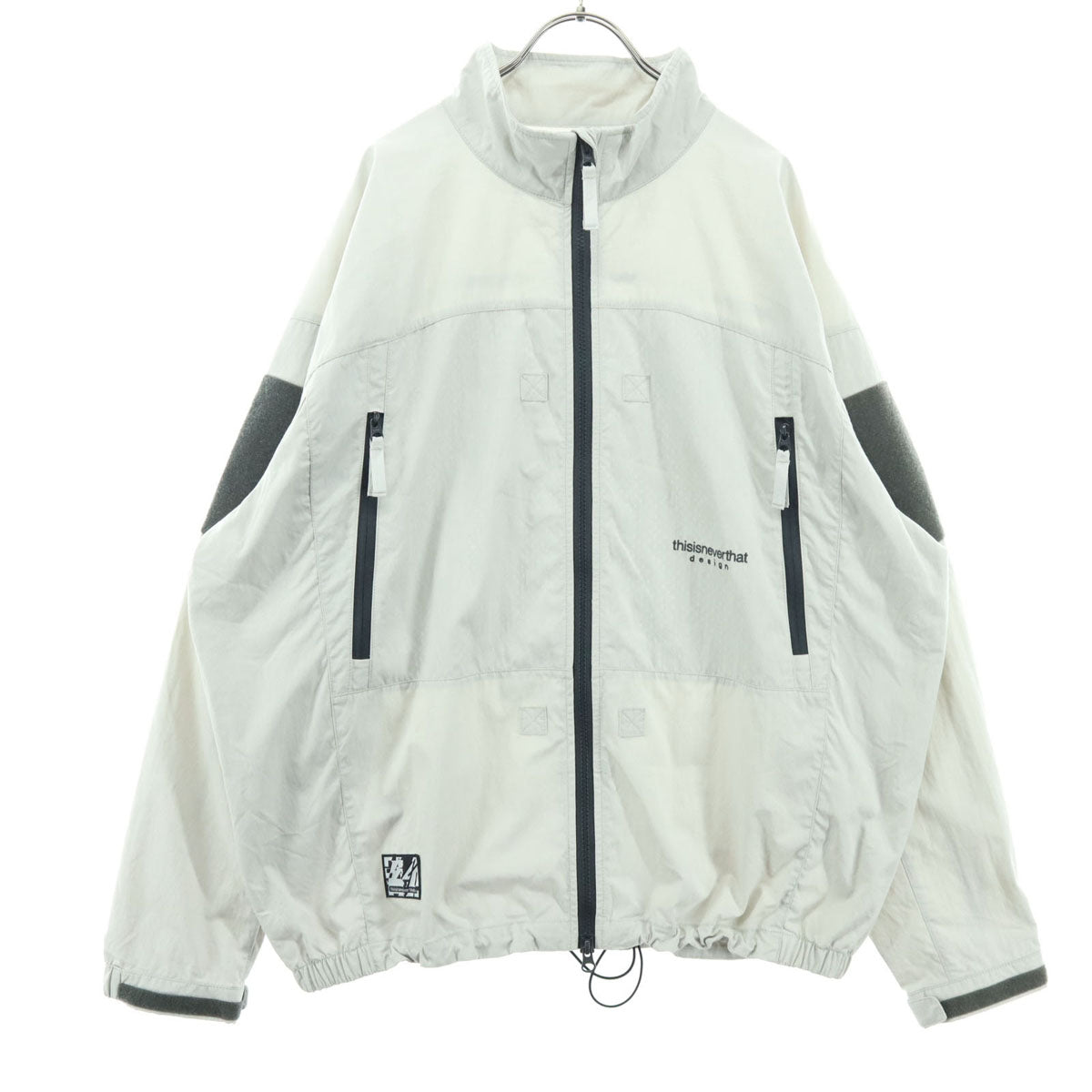 thisisneverthat ディスイズネバーザット ロゴ刺繍 長袖 トラックジャケット M グレー系 メンズ