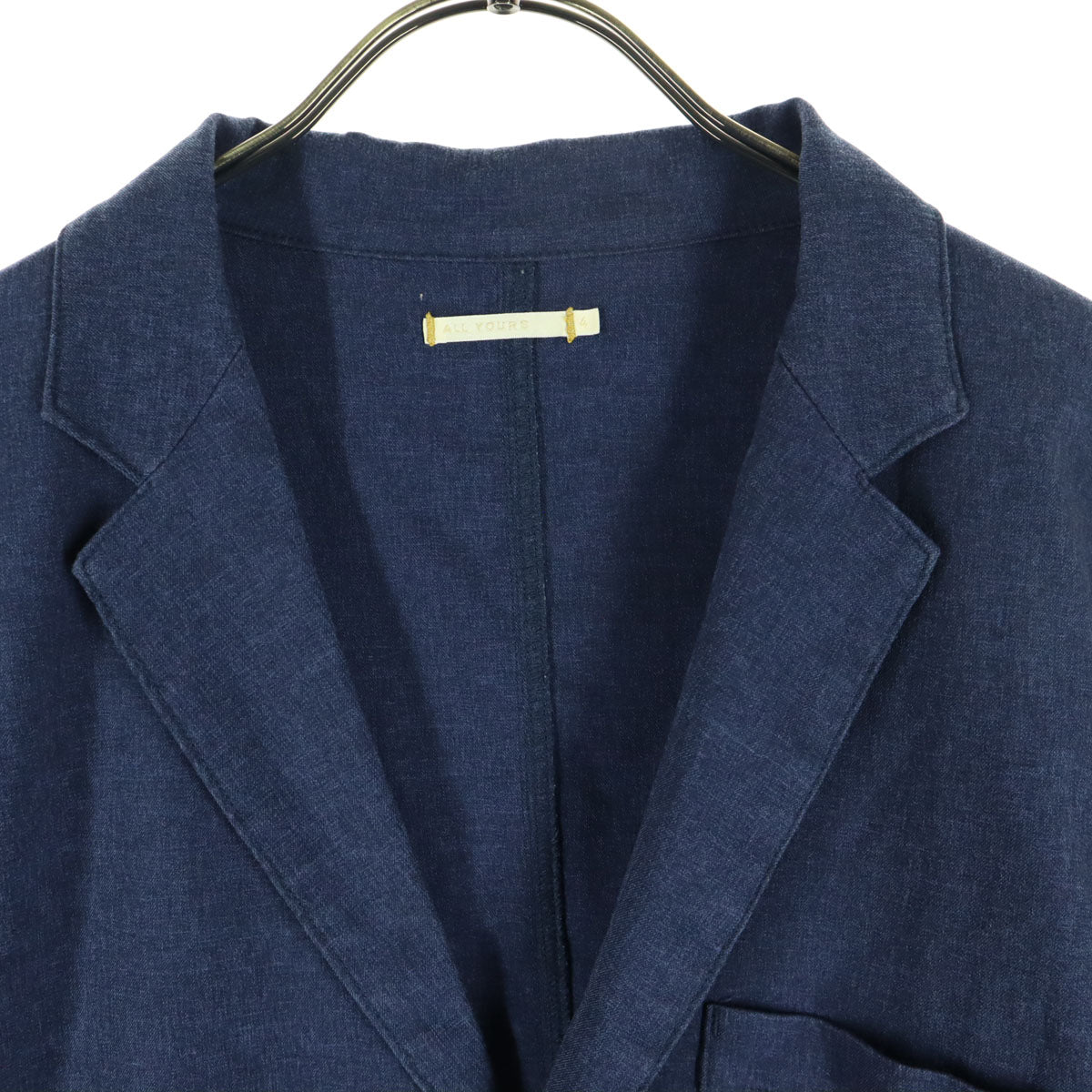 美品 ALLYOURS オールユアーズ 日本製 長袖 テーラードジャケット 4 ネイビー メンズ