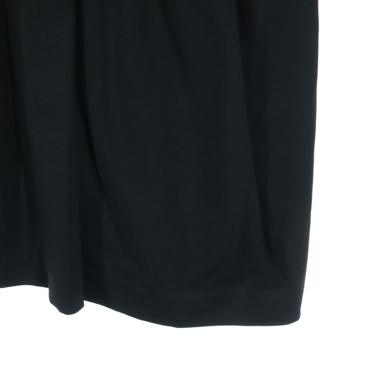 美品 YOKO CHAN ヨーコチャン 半袖 膝丈ワンピース 36 ブラック バックジップ レディース