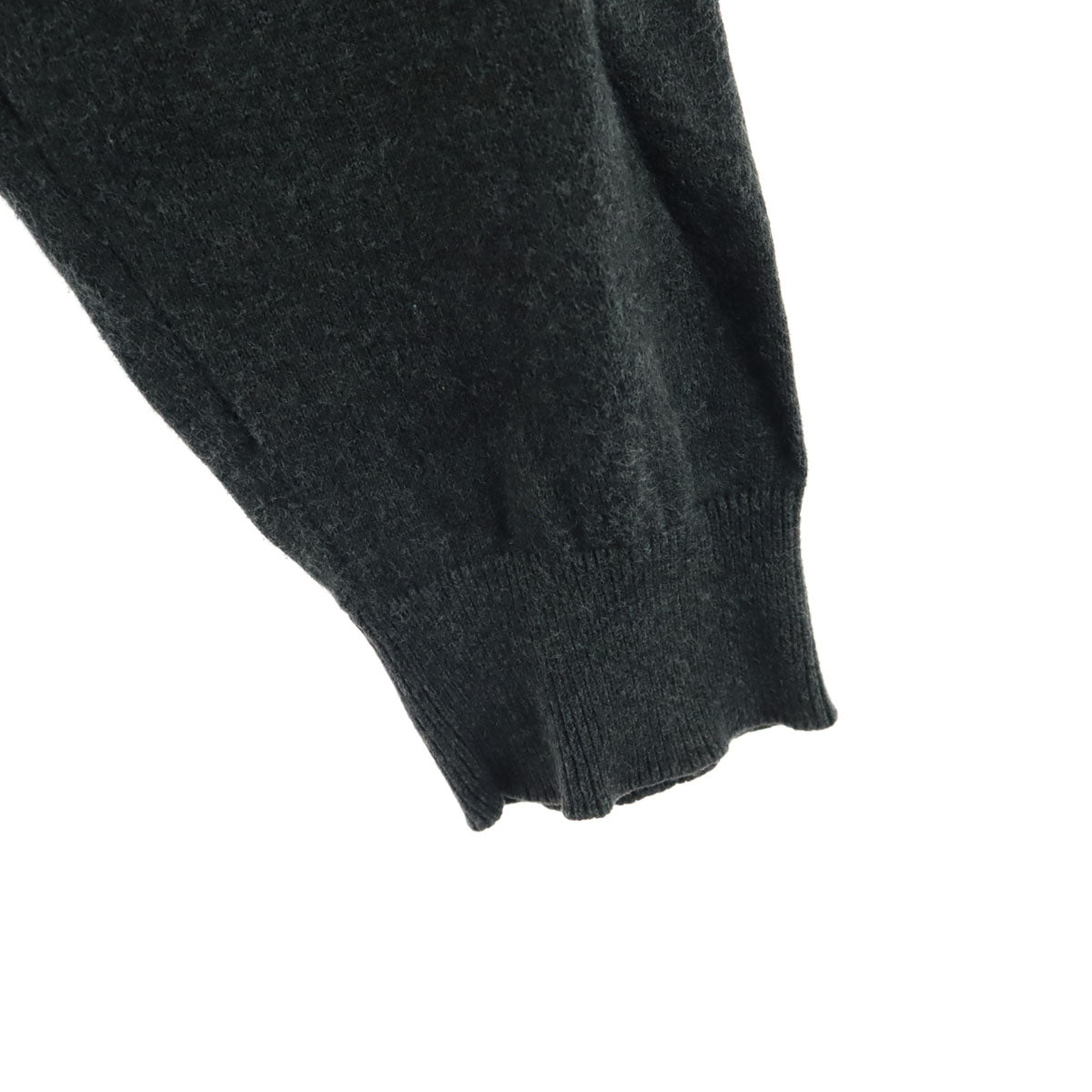 BORUSSIA DORTMUND ボルシアドルトムント エルボーパッチ ワンポイント刺繍 サッカー 長袖 Vネック ニット XXL グレー系 メンズ