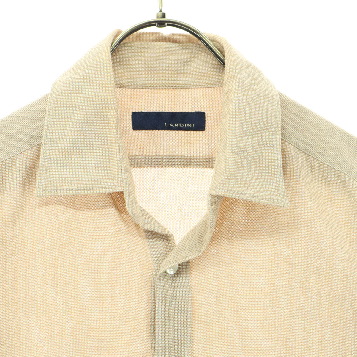 LARDINI ラルディーニ 長袖 シャツ 38 ベージュ メンズ