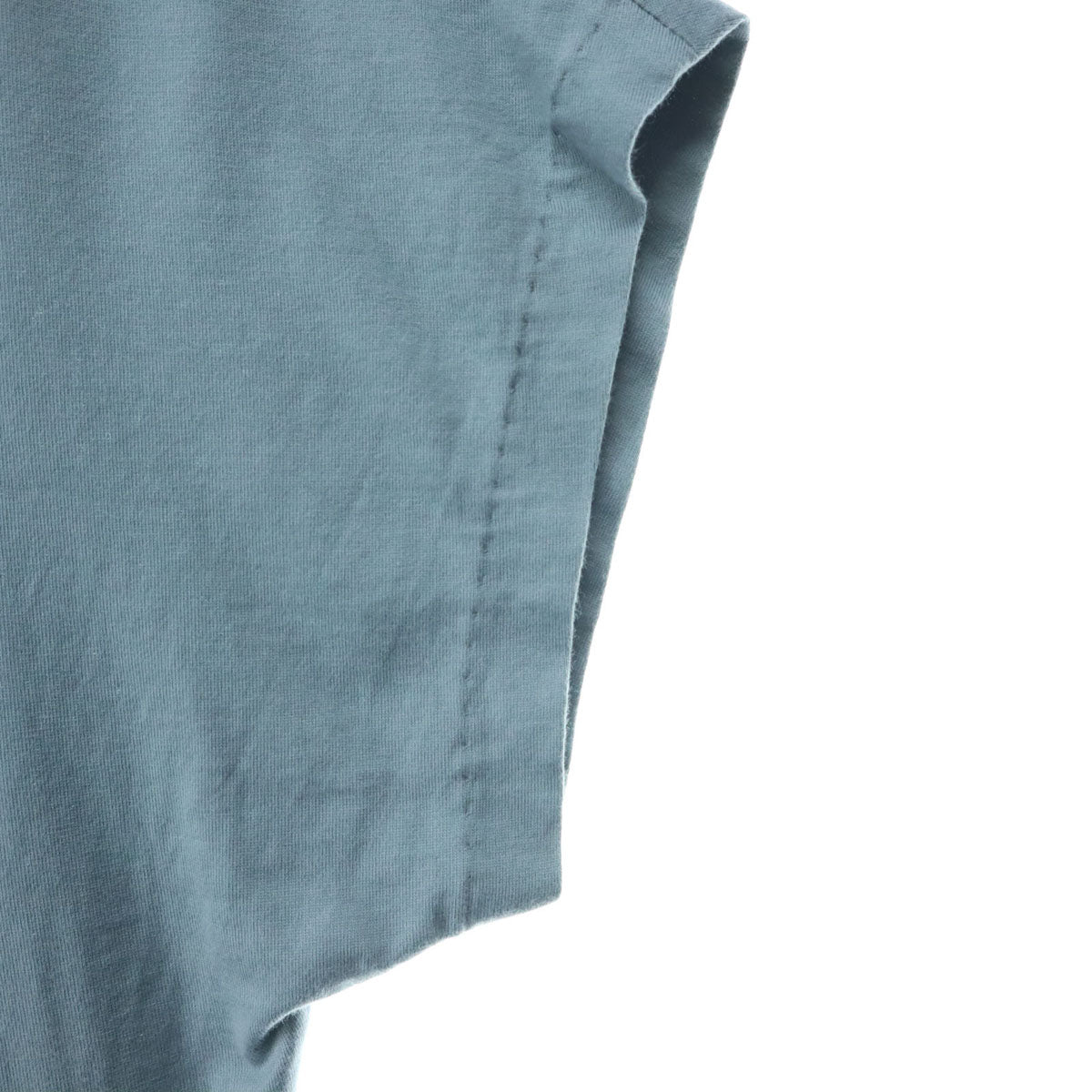 美品 ATON エイトン 日本製 半袖 Vネック ロングワンピース 2 ブルー系 Demi-Luxe BEAMS デミルクスビームス コラボ レディース