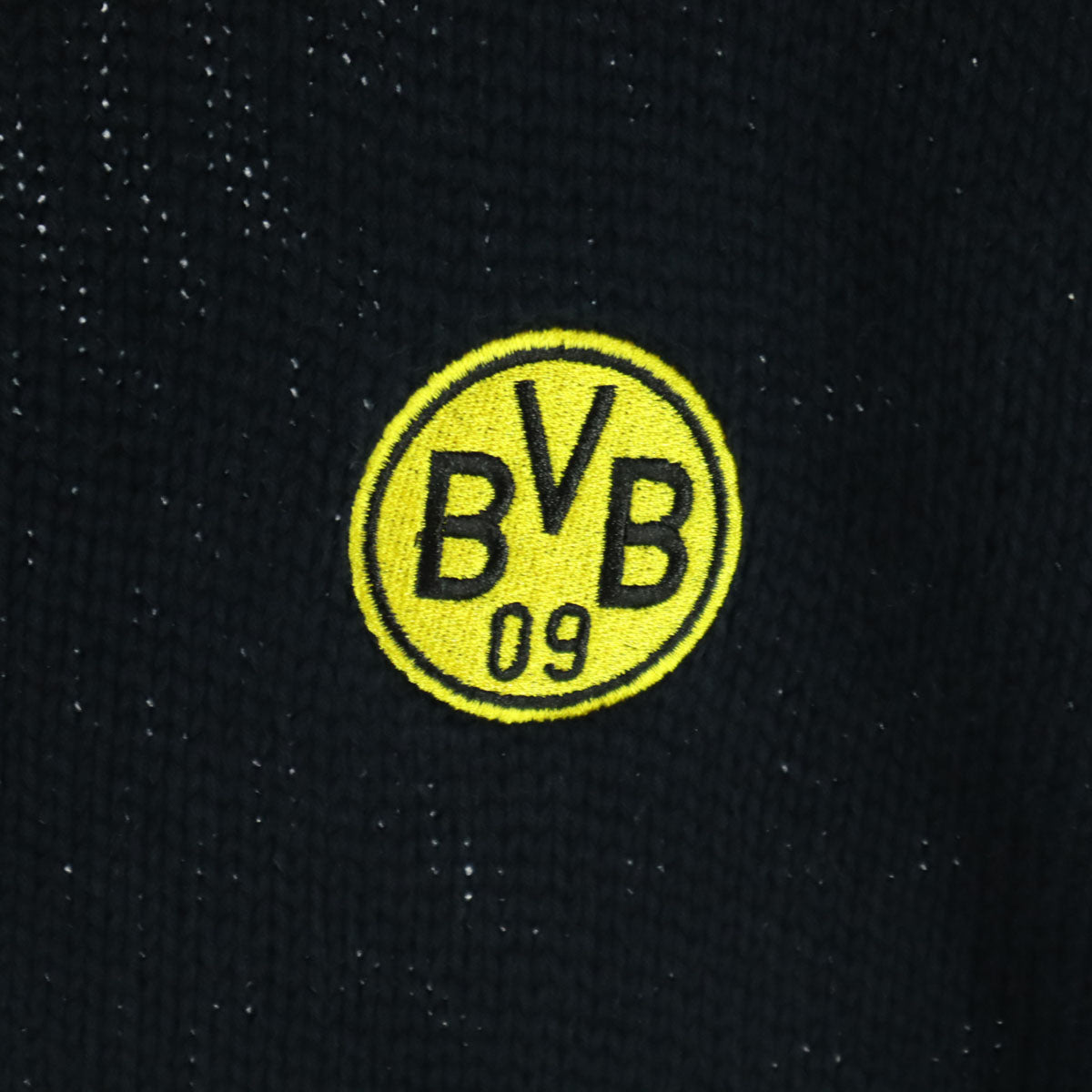 Borussia Dortmund ボルシアドルトムント 長袖 ハーフジップ ニット XL ブラック メンズ