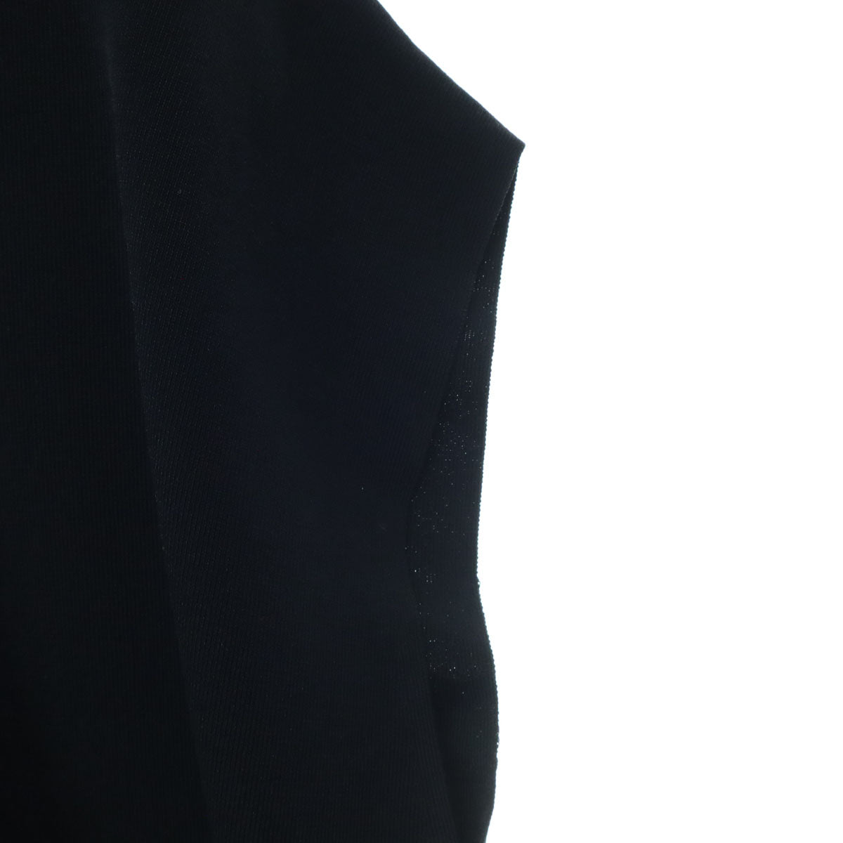 美品 Mila Owen ミラオーウェン ノースリーブ ハイゲージ 薄手 ニットベスト FREE ブラック 09WNT232010 レディース