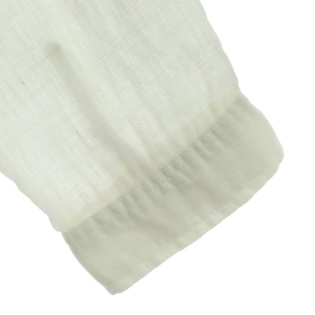 美品 ichi イチ リネン 長袖 シャツワンピース アイボリー レディース