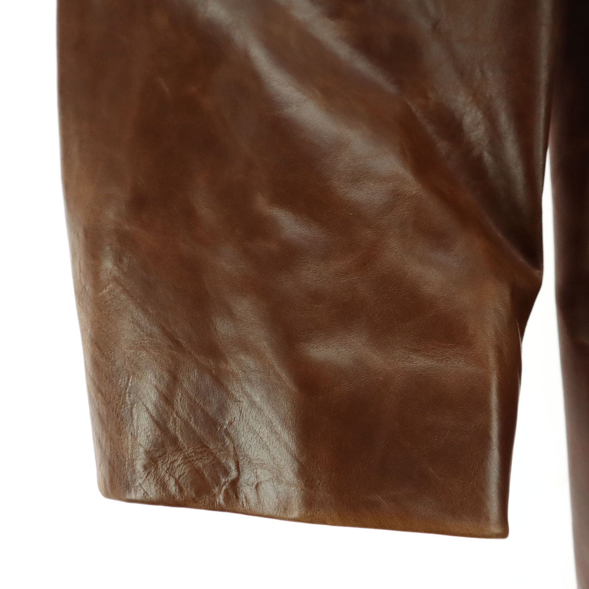SCHAFFEN シャッフェン 馬革 レザーコート 4 ブラウン メンズ