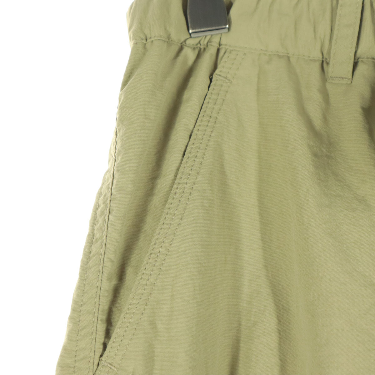 美品 MILLET ミレー ワンポイントロゴ ナイロン カーゴパンツ XS ブラウン アウトドア メンズ