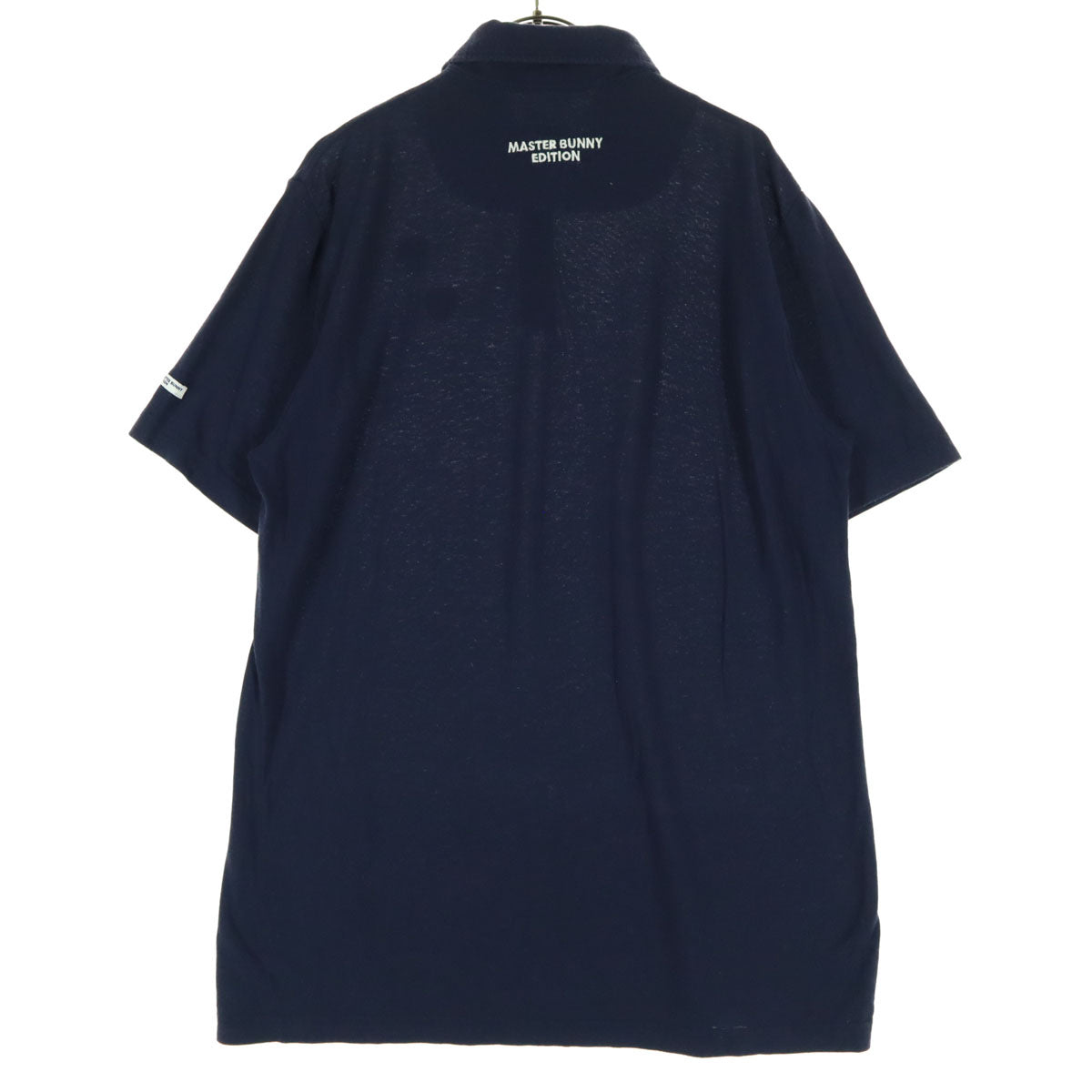 MASTER BUNNY EDITION マスターバニーエディション 刺繍 ゴルフ 半袖 ポロシャツ ネイビー メンズ