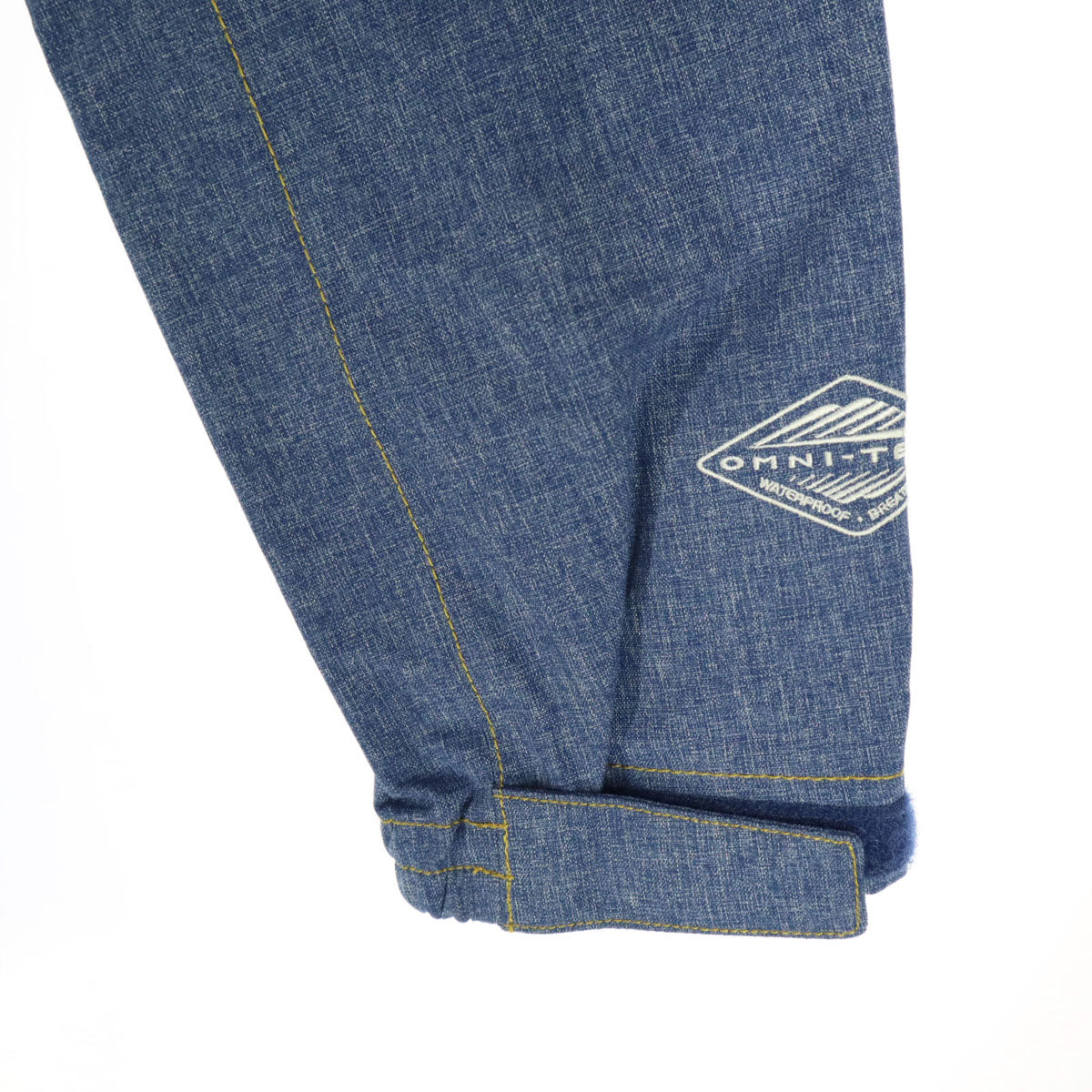 美品 Columbia コロンビア オムニテック ロゴ刺繍 フード付 ウインドブレーカー M ブルー waterproof breathble 胸ポケットチャック付 レディース