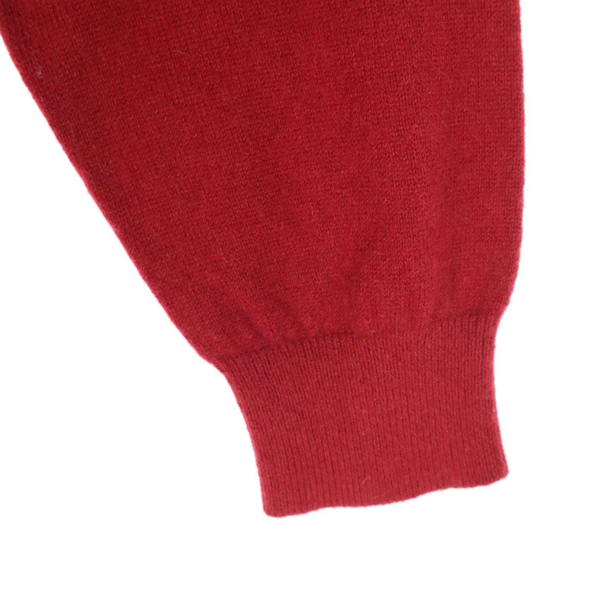 Rover&Lakes ローバーアンドレイクス 長袖 ネック カシミヤ ニット L レッド セーター メンズ