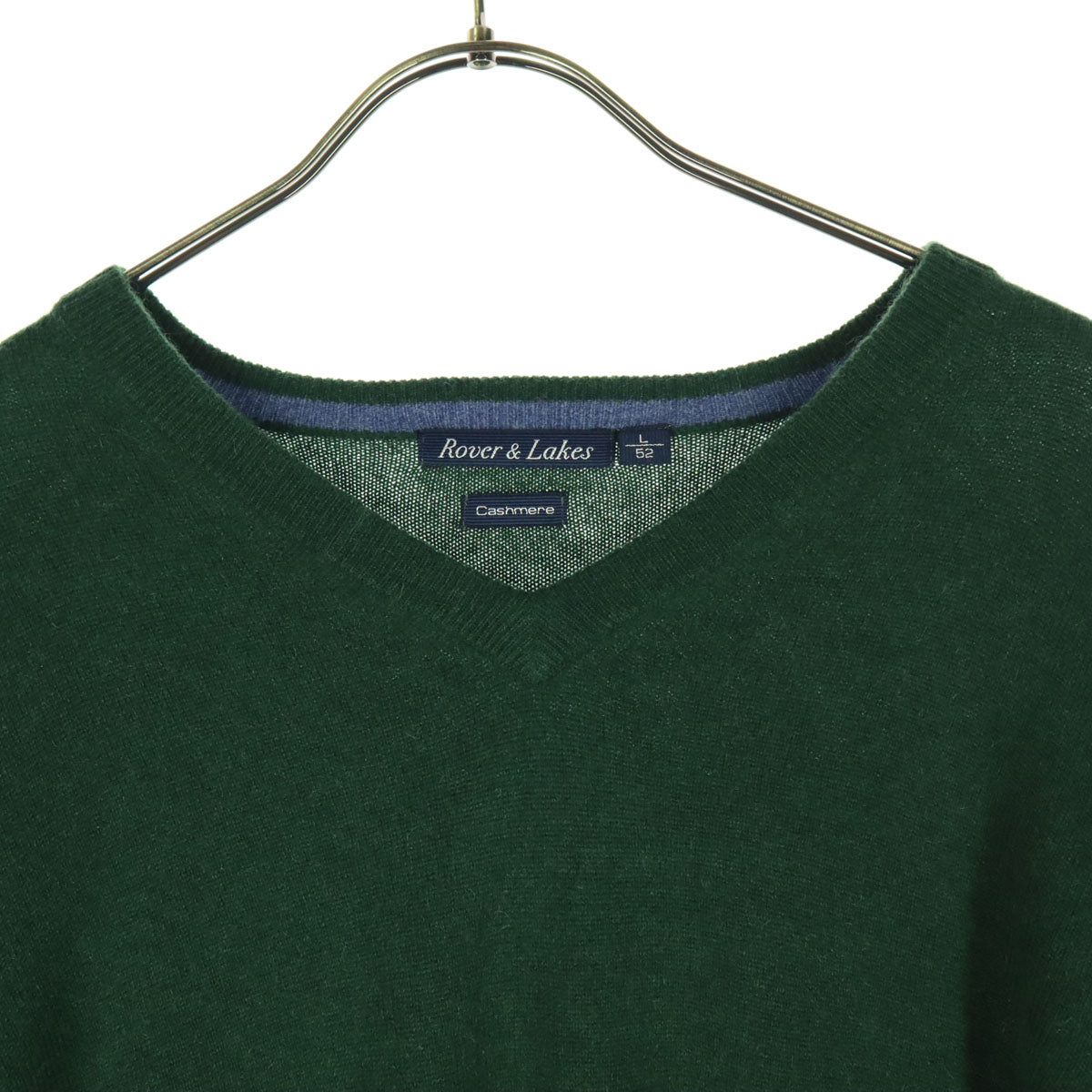 ROVER&LAKES ローバーアンドレイクス 長袖 カシミア ニット L グリーン セーター メンズ