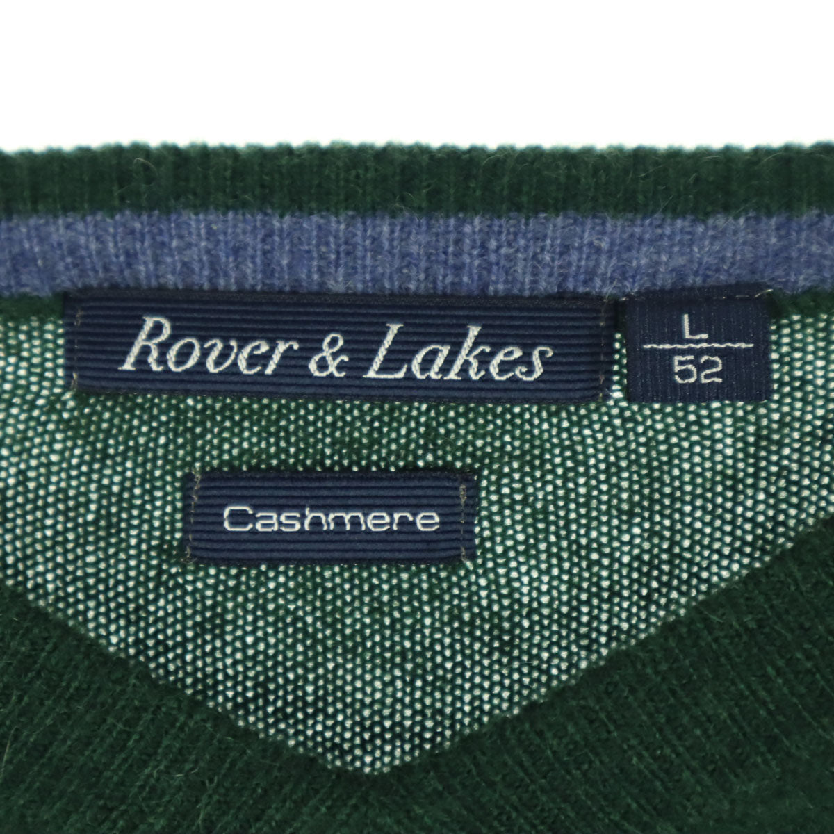 ROVER&LAKES ローバーアンドレイクス 長袖 カシミア ニット L グリーン セーター メンズ