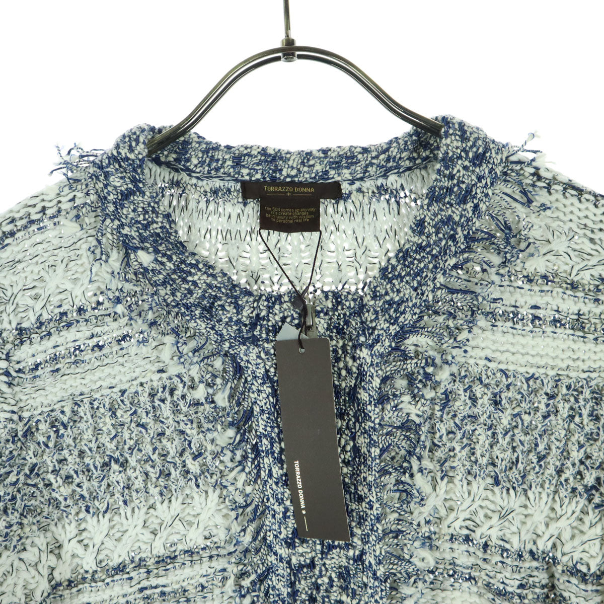 未使用 TORRAZZO DONNA トラッゾドンナ 総柄 長袖 ジャケット ホワイト系 レディース