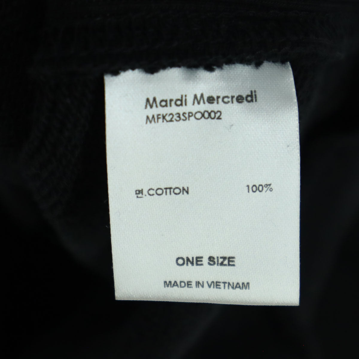 美品 Mardi Mercredi マルディメクルディ プリント 長袖 トレーナー F ブラック レディース