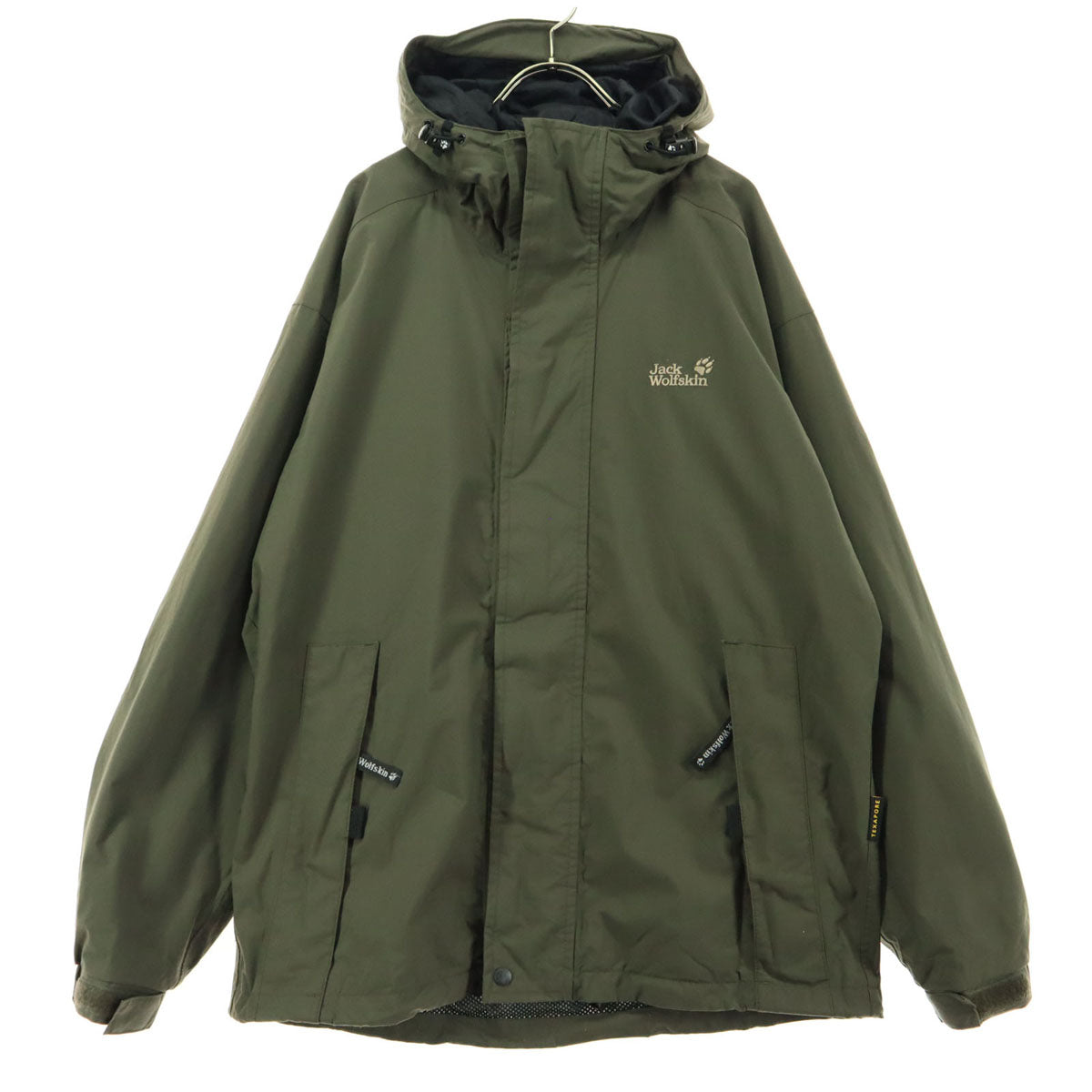 美品 Jack Wolfskin ジャックウルフスキン 長袖 マウンテンパーカー M カーキ メンズ