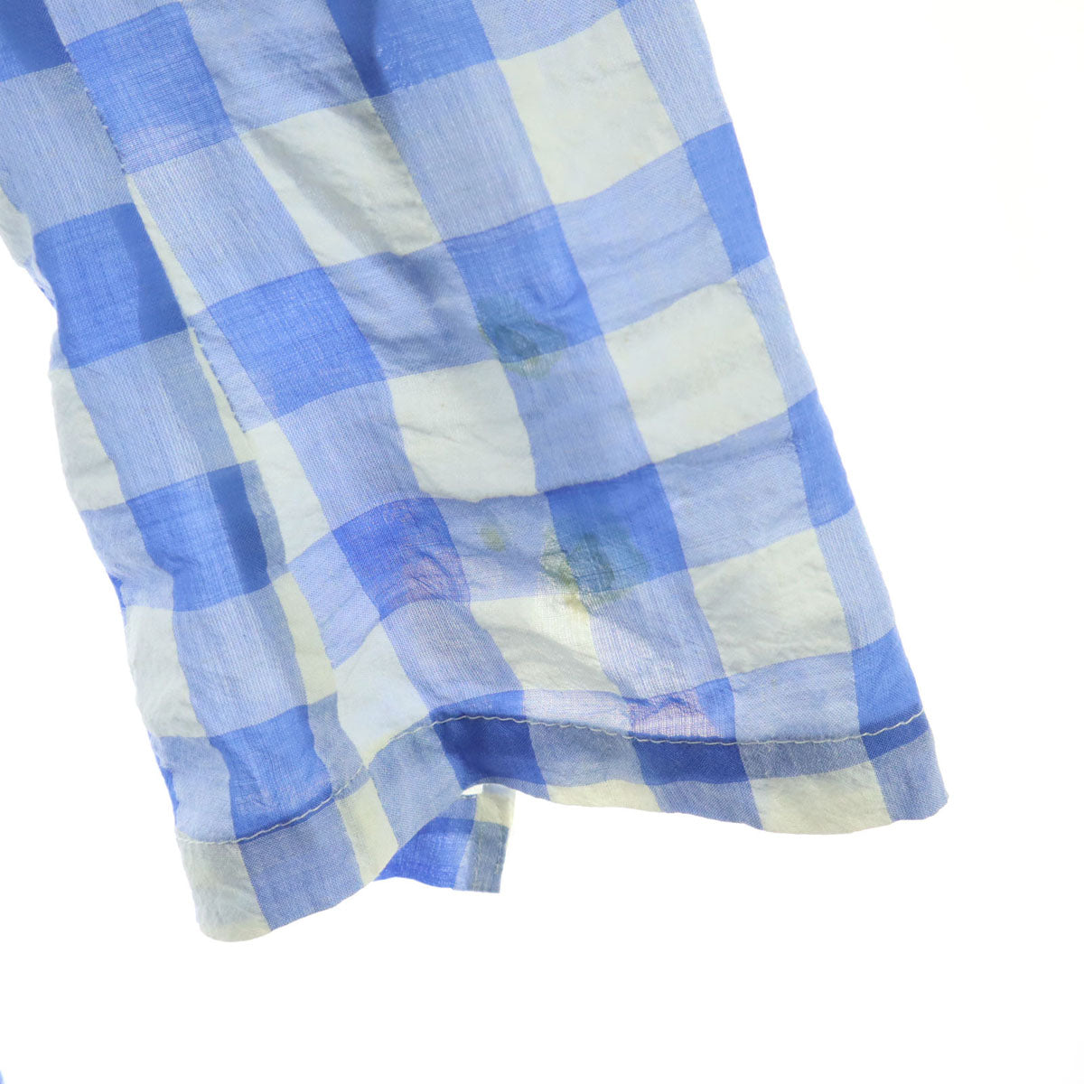 giannetta ジャンネット イタリア製 チェック柄 長袖 ジャケット 48 ブルー メンズ