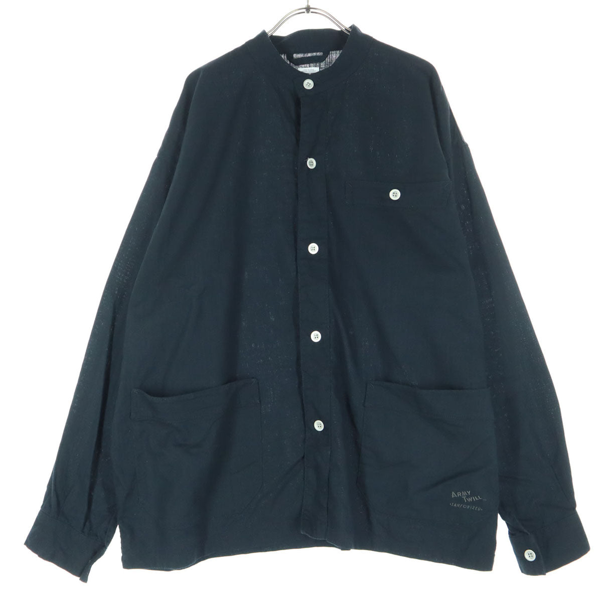 ARMY TWILL アーミーツイル 長袖 コットンシャツ M ブラック メンズ