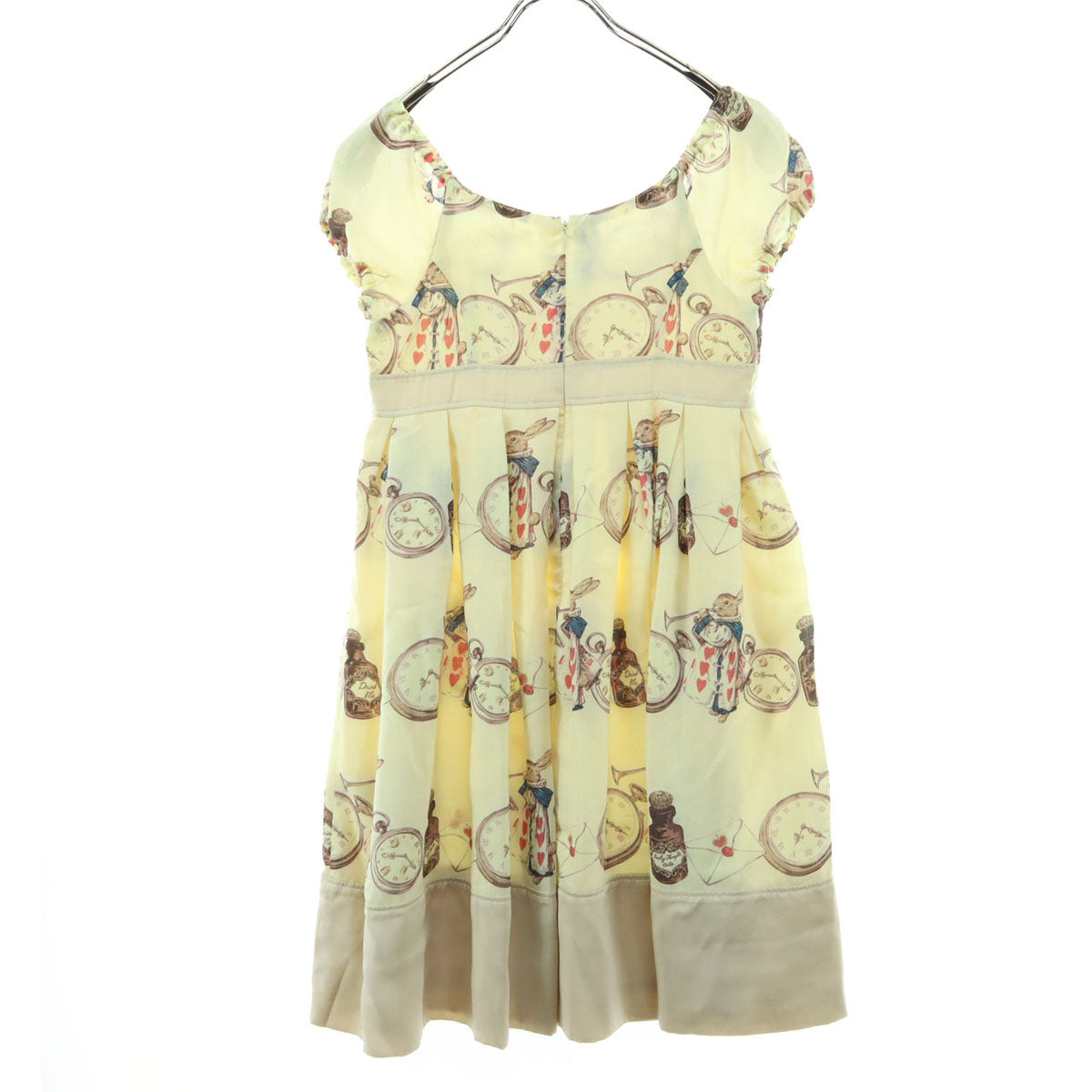 美品 EmilyTemple cute エミリーテンプルキュート パフスリーブ ミニワンピース アイボリー レディース