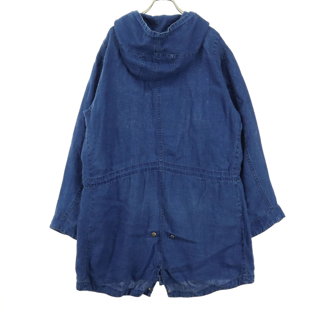 varde77 バルデセブンティセブン 日本製 長袖 リネン モッズコート 2 ブルー インディゴ メンズ
