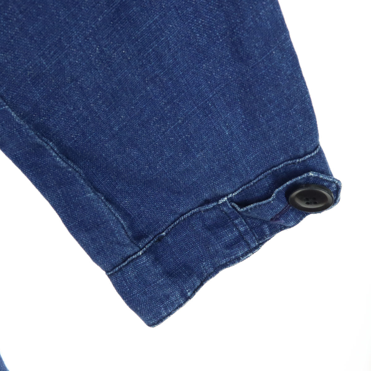 varde77 バルデセブンティセブン 日本製 長袖 リネン モッズコート 2 ブルー インディゴ メンズ