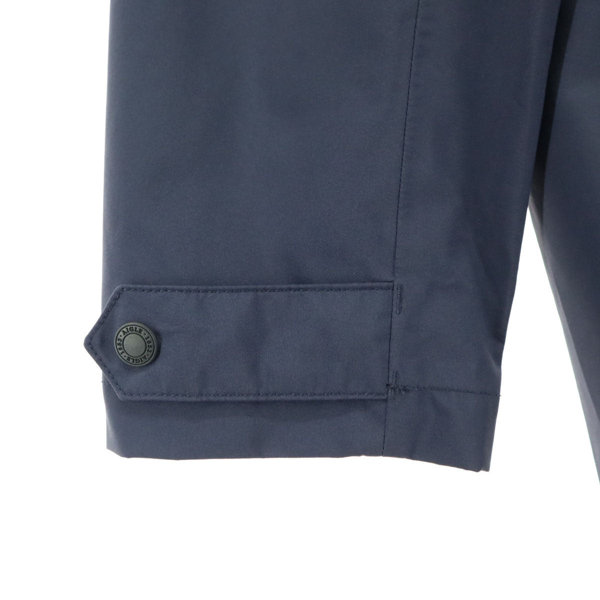 美品 AIGLE エーグル GORE-TEX 長袖 ロングフーデッド コート L ネイビー ゴアテックス 86220 メンズ