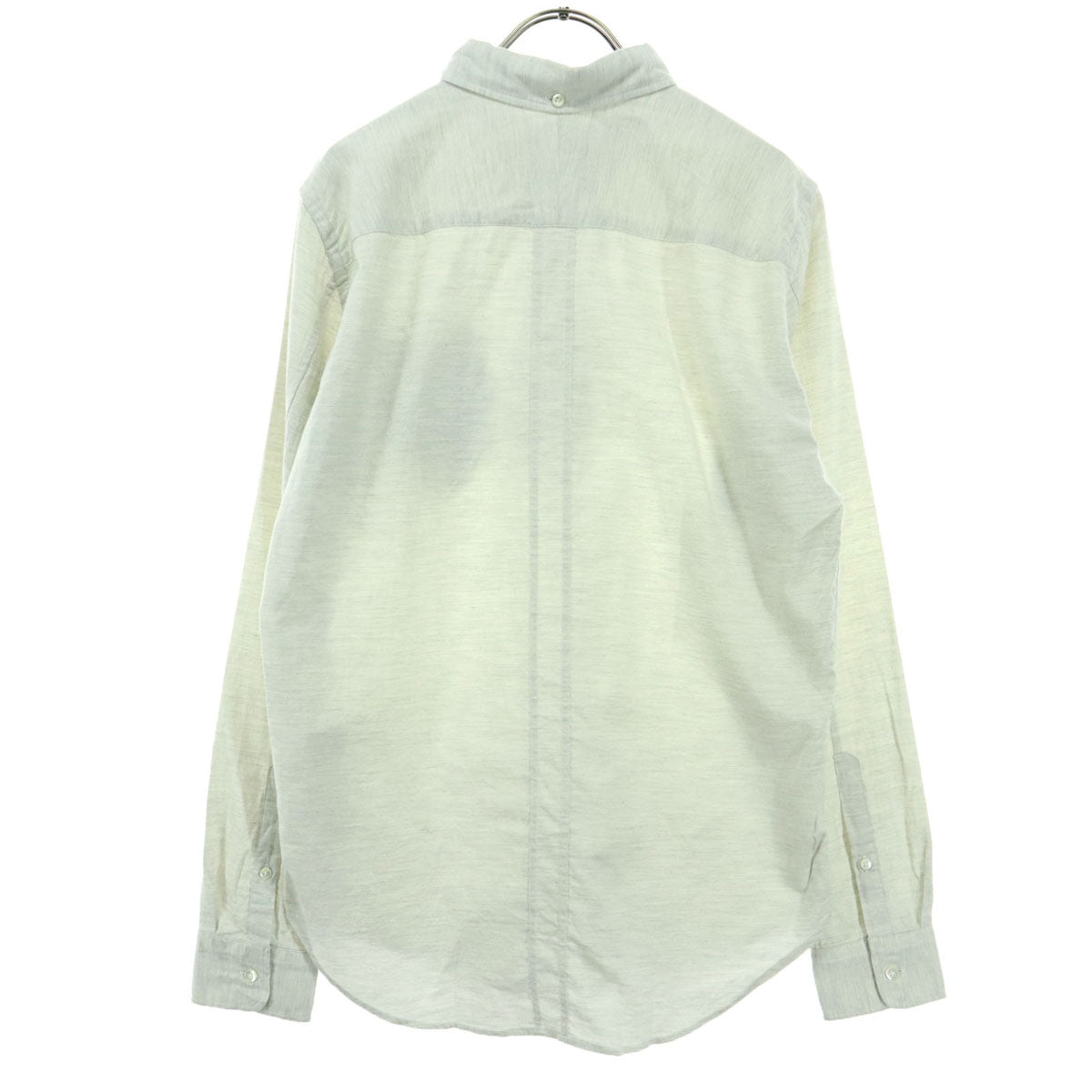 未使用 FINGER FOX AND SHIRTS フィンガーフォックスアンドシャツ 日本製 ワッペン 長袖 ボタンダウンシャツ S ホワイト系 メンズ