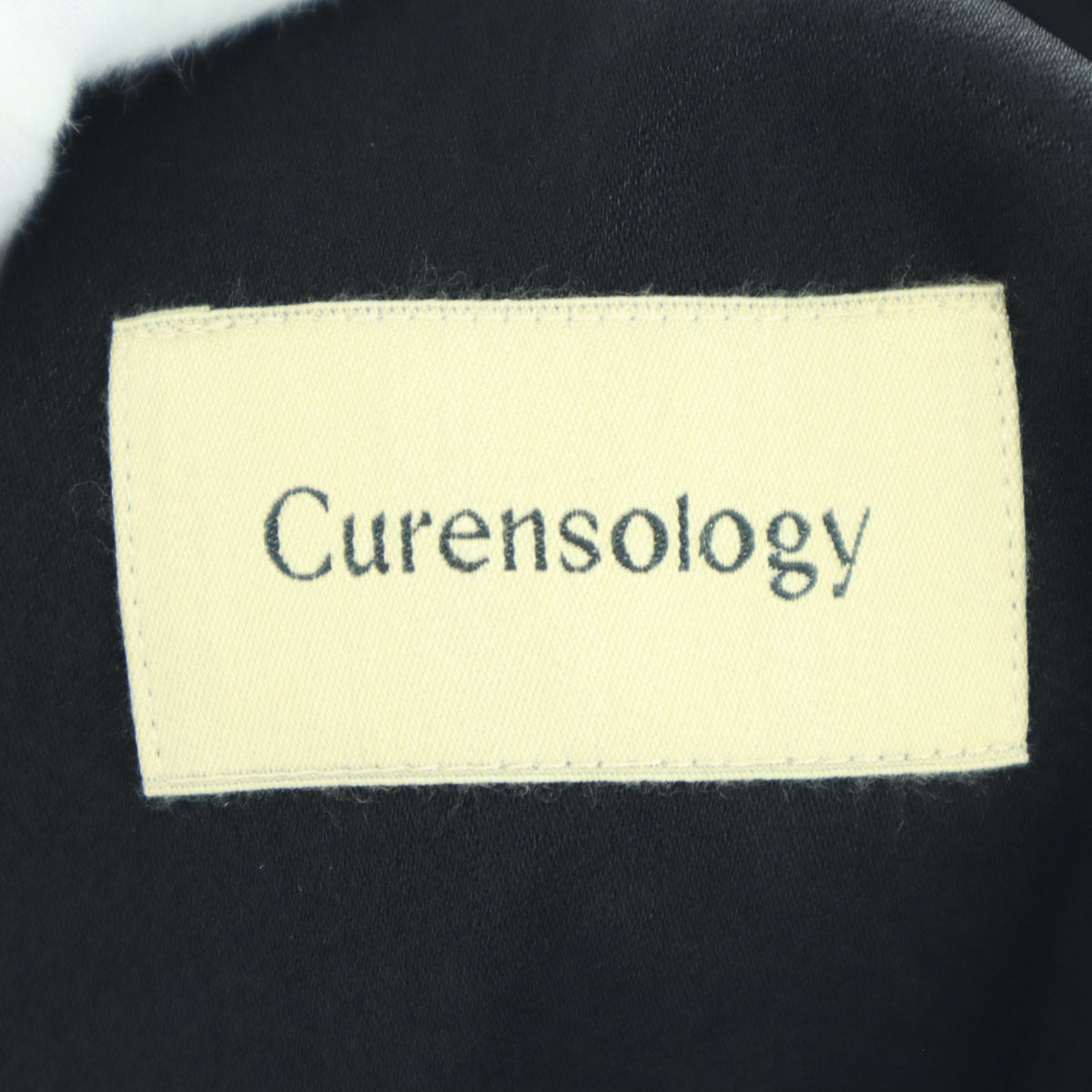 未使用 Curensology カレンソロジー 日本製 サスペンダー ロングパンツ F ブラック レディース