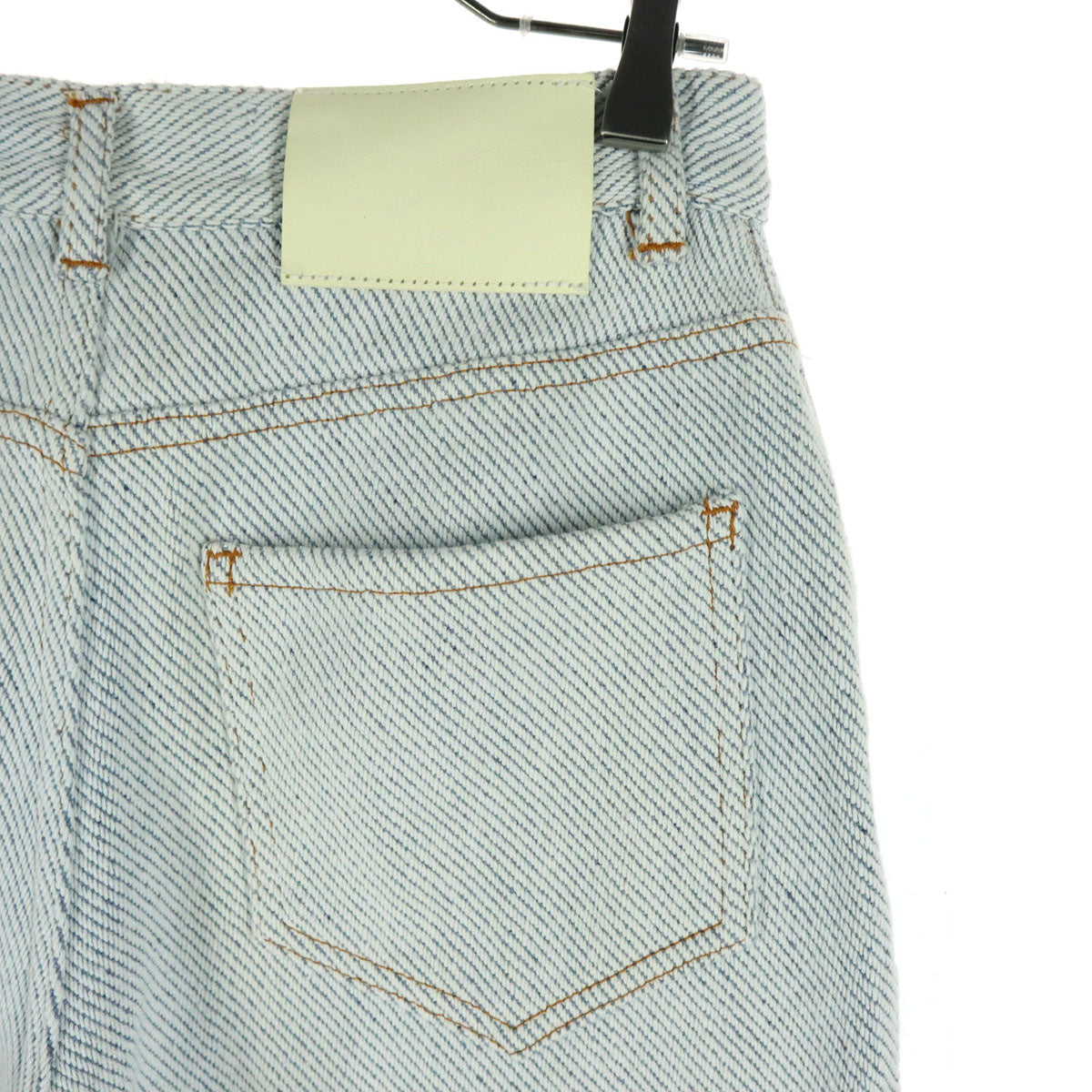 美品 LEINWANDE ラインヴァンド 日本製 デニムパンツ S ホワイト系 レディース