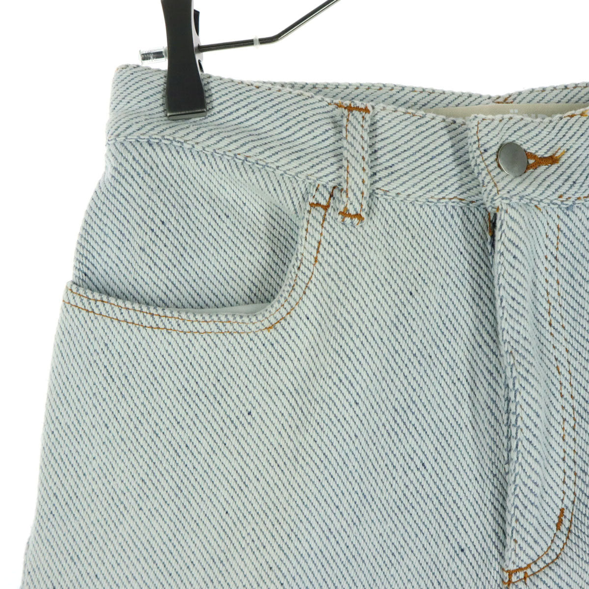 美品 LEINWANDE ラインヴァンド 日本製 デニムパンツ S ホワイト系 レディース