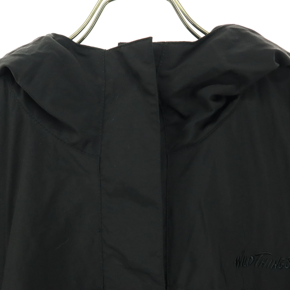 WILDTHINGS ワイルドシングス Spick and Span コラボ ロゴ刺繍 裏地メッシュ マウンテンパーカー M ブラック レディース