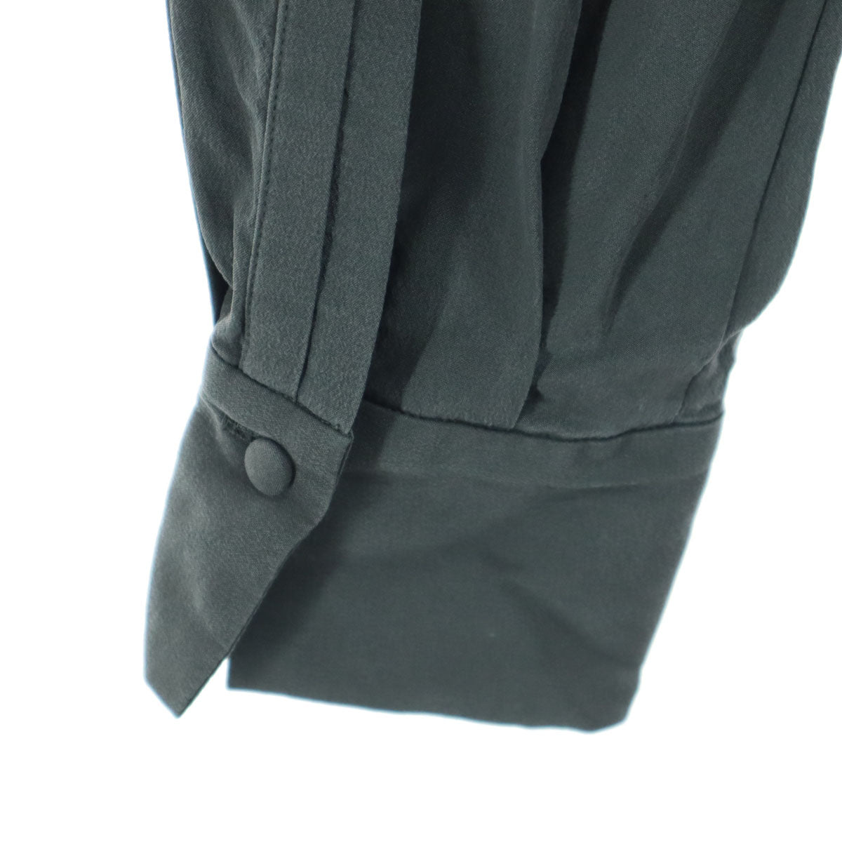 ANAYI アナイ 長袖 ブラウス 38 グレー ハーフボタン レディース