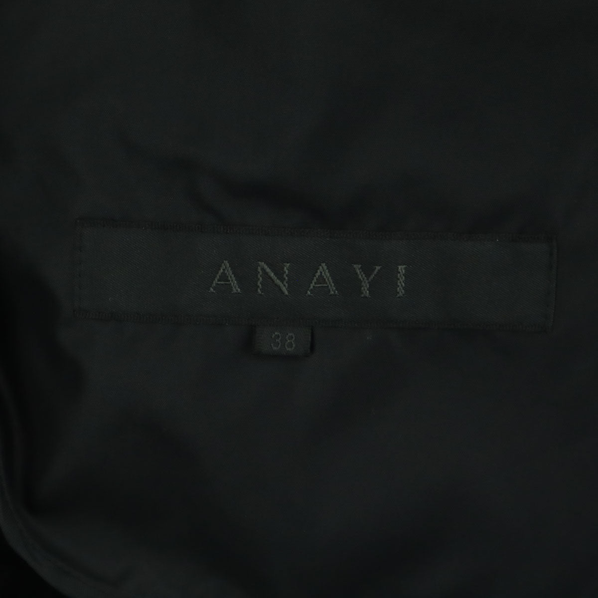 ANAYI アナイ 長袖 コート 38 ブラック メンズ