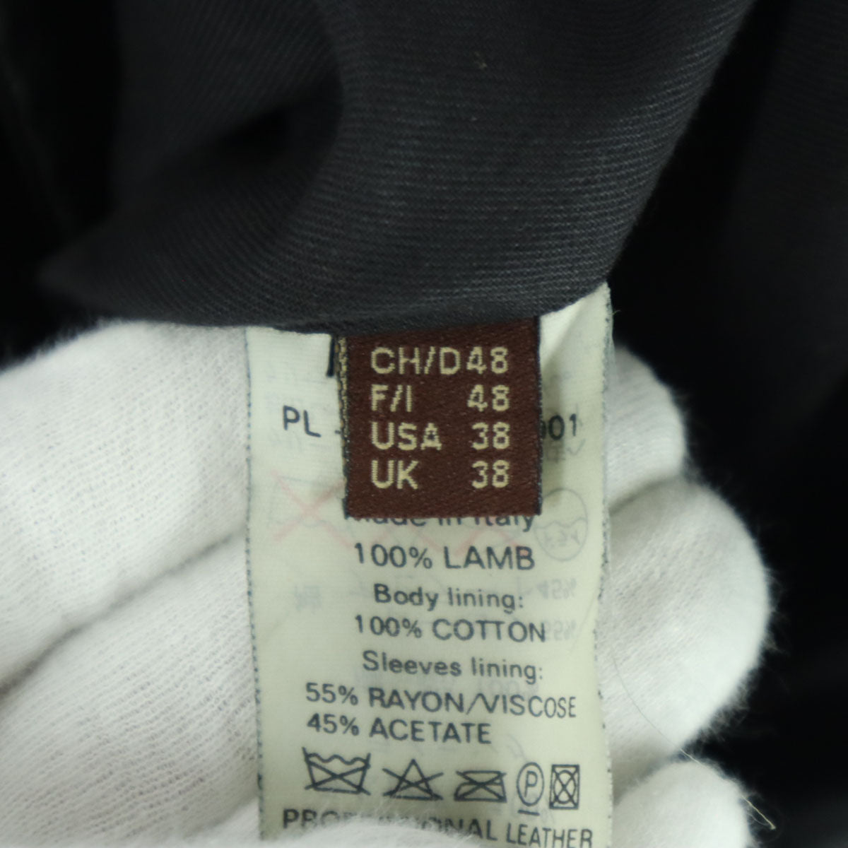 BALLY バリー イタリア製 長袖 レザージャケット 38 ブラック メンズ