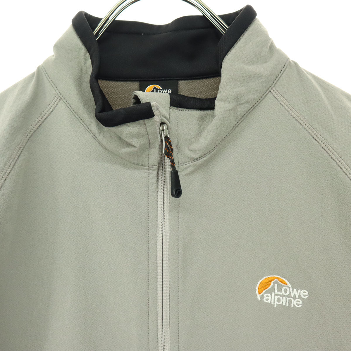 Lowe alpine ロウアルパイン ツートン ワンポイントロゴ 長袖 ウィンドブレーカー M グレー系 メンズ