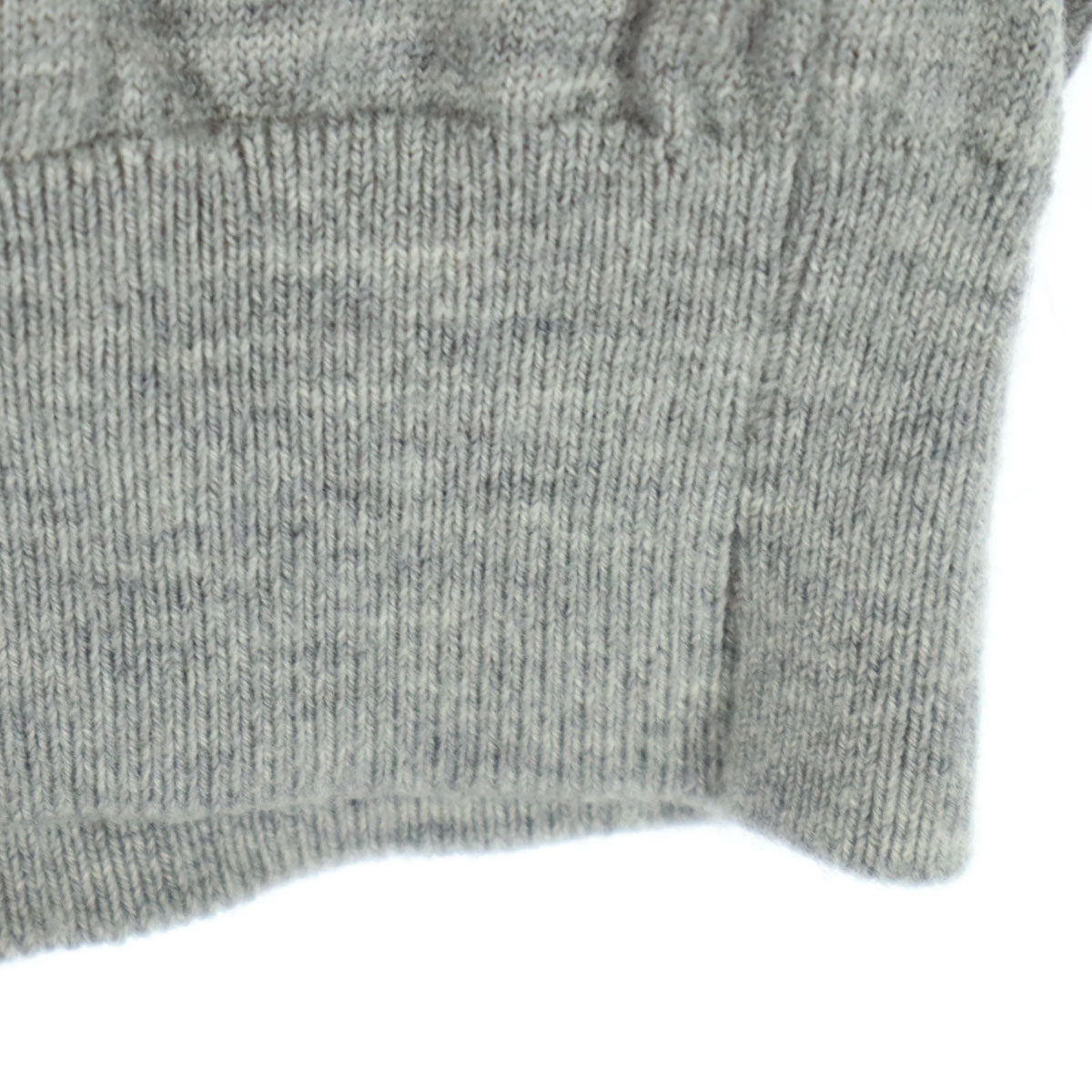 美品 MOON CASTLE ムーンキャッスル 長袖 ハイゲージ セーター L グレー メンズ