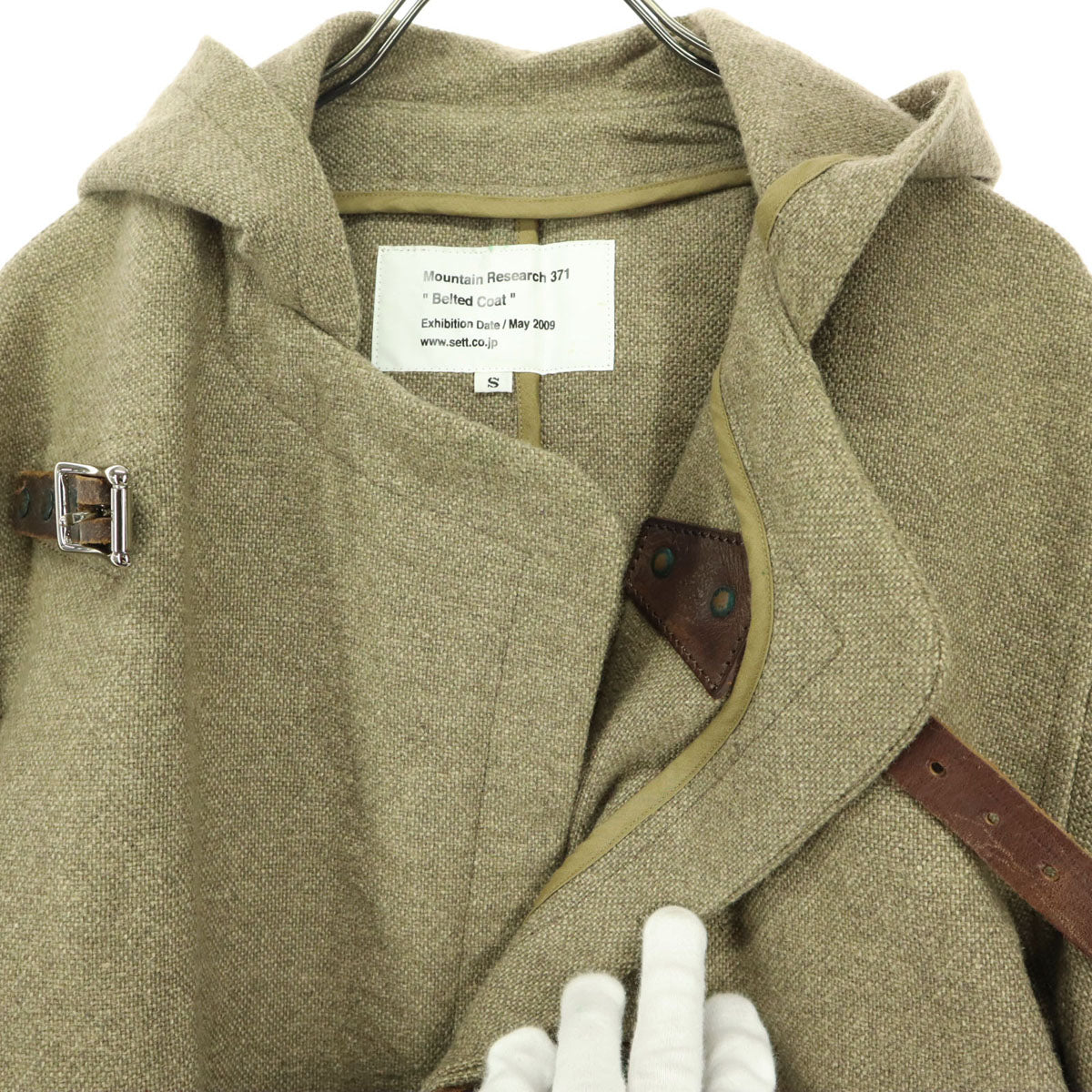 MOUNTAIN RESEARCH マウンテンリサーチ ルテッド コート S ブラウン フード付き メンズ