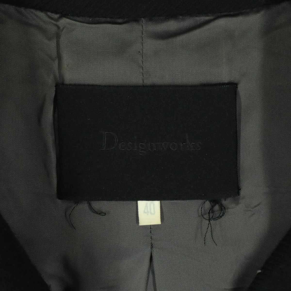 DESIGNWORKS デザインワークス 日本製 長袖 ジャケット 40 ブラック レディース