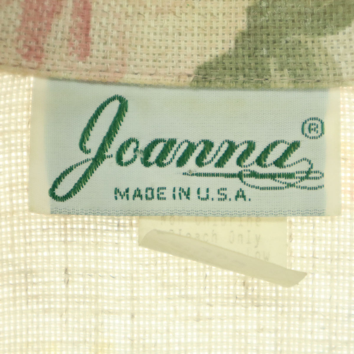 Joanna ジョアンナ 80s 90s オールド USA製 花柄 長袖 テーラードジャケット 20w ベージュ系 レディース