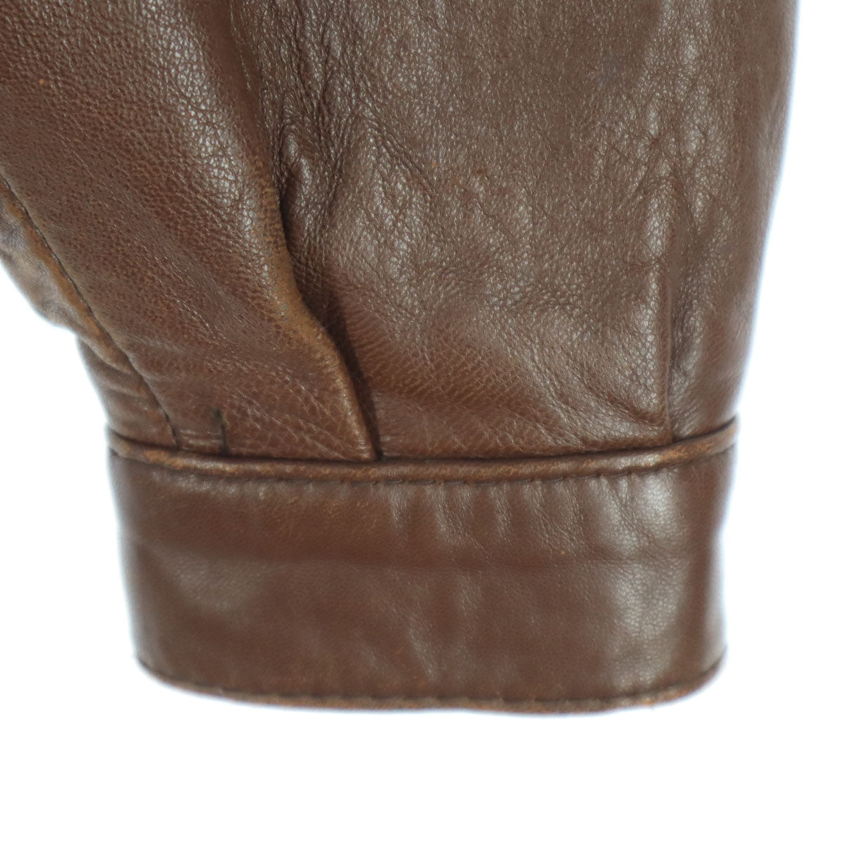 ArtesaniaTextil スペイン製 長袖 レザージャケット M ブラウン レディース