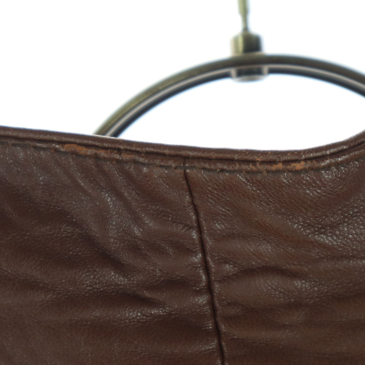 ArtesaniaTextil スペイン製 長袖 レザージャケット M ブラウン レディース