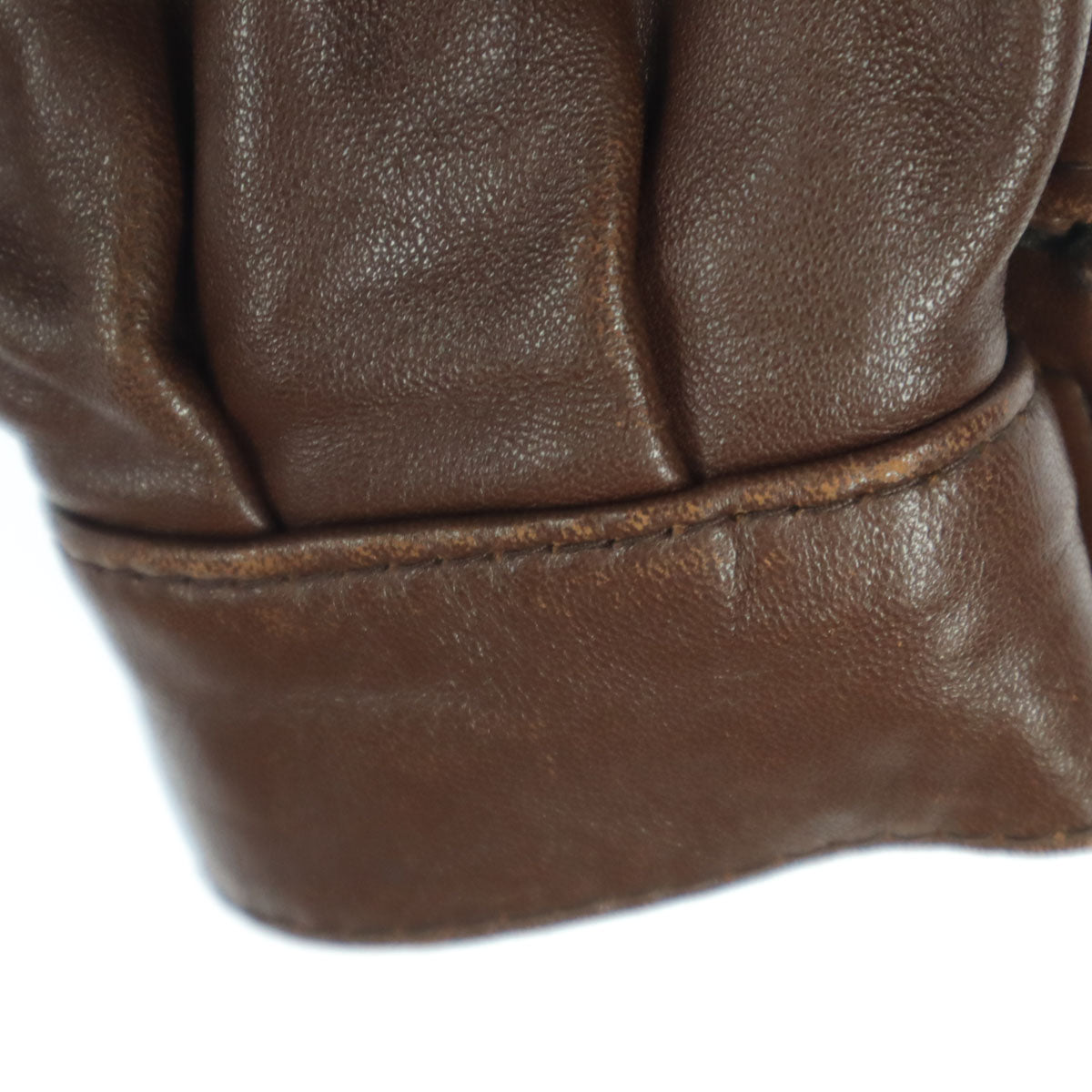 ArtesaniaTextil スペイン製 長袖 レザージャケット M ブラウン レディース