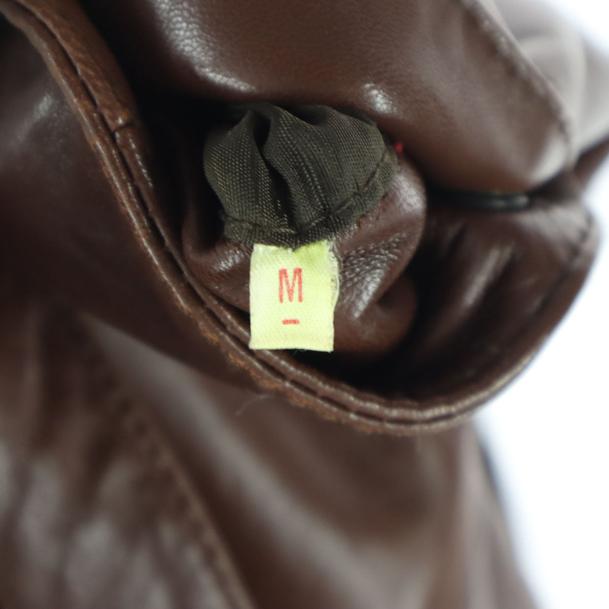 ArtesaniaTextil スペイン製 長袖 レザージャケット M ブラウン レディース