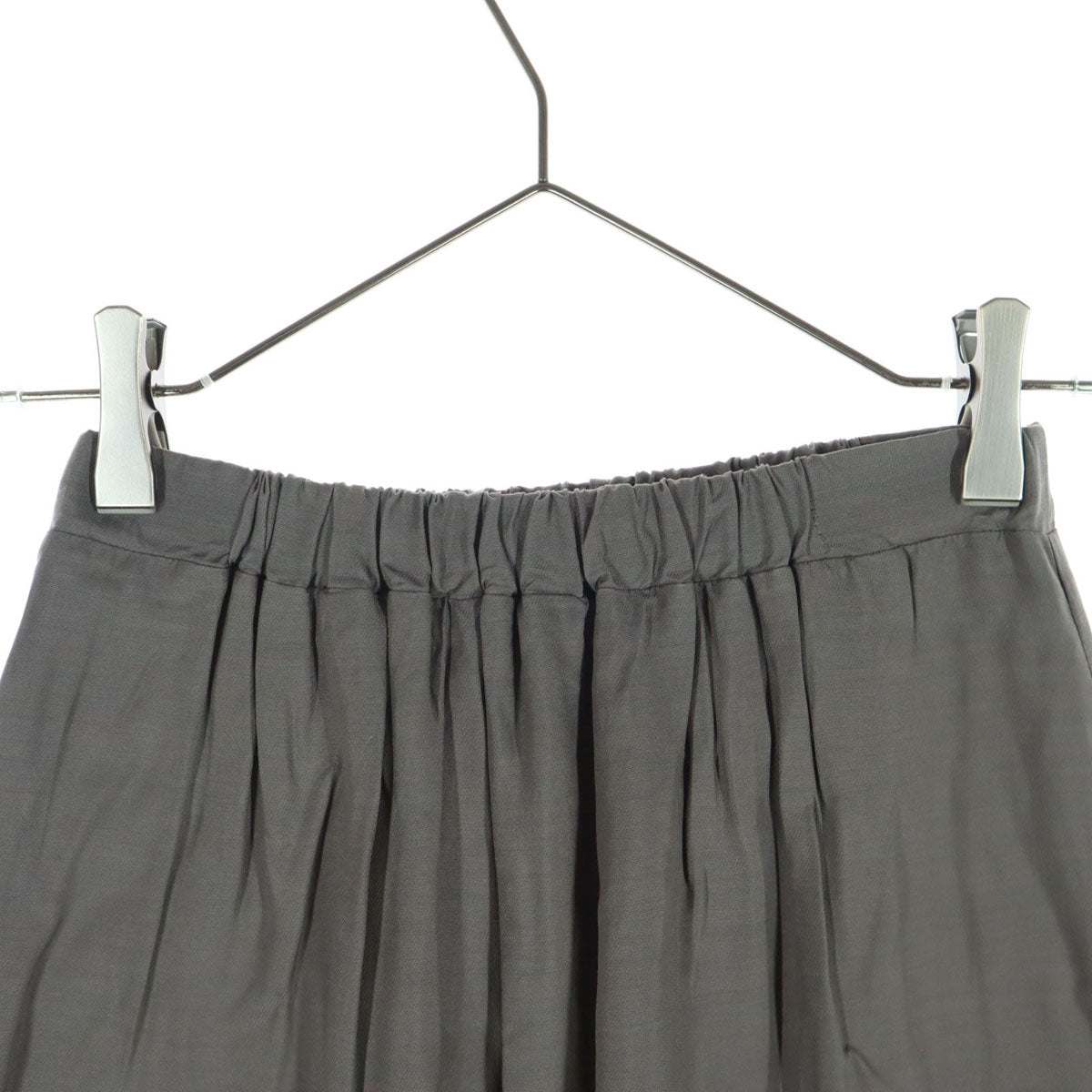 ATON エイトン 日本製 ロングスカート 2 グレー レディース