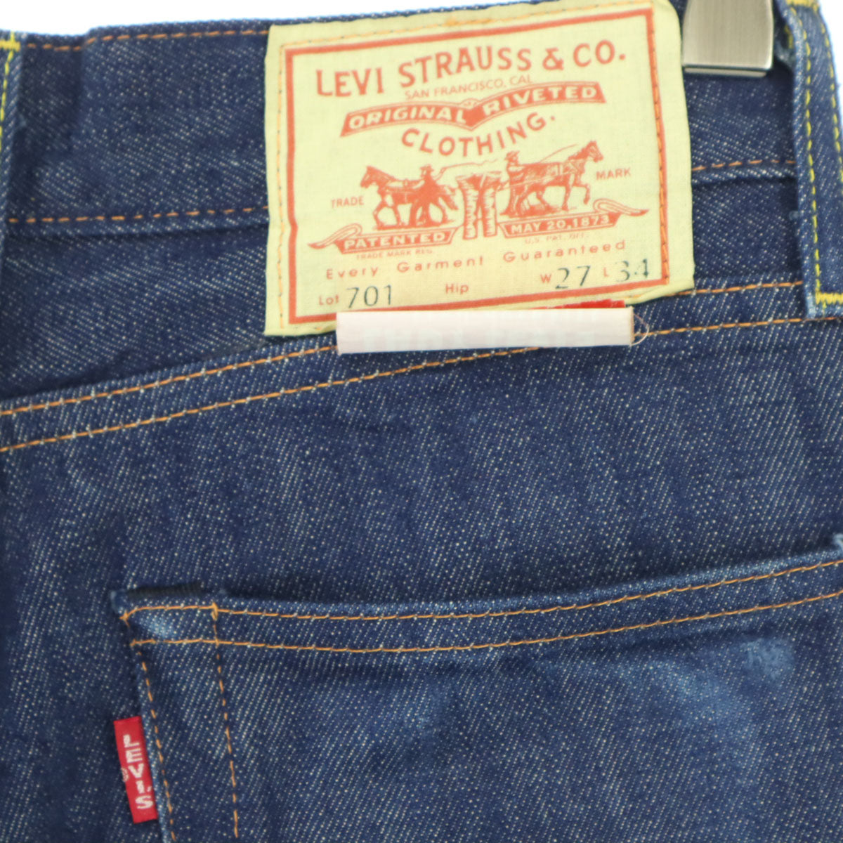 Levi's リーバイス 701 42タロン デニムパンツ w27 ブルー レディース