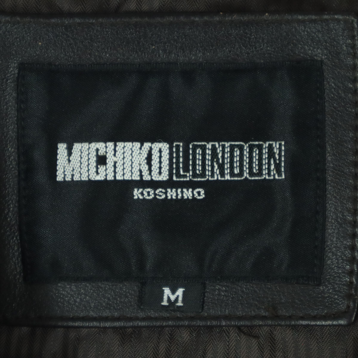 MICHIKO LONDON ミチコロンドン 長袖 レザージャケット M ブラウン メンズ